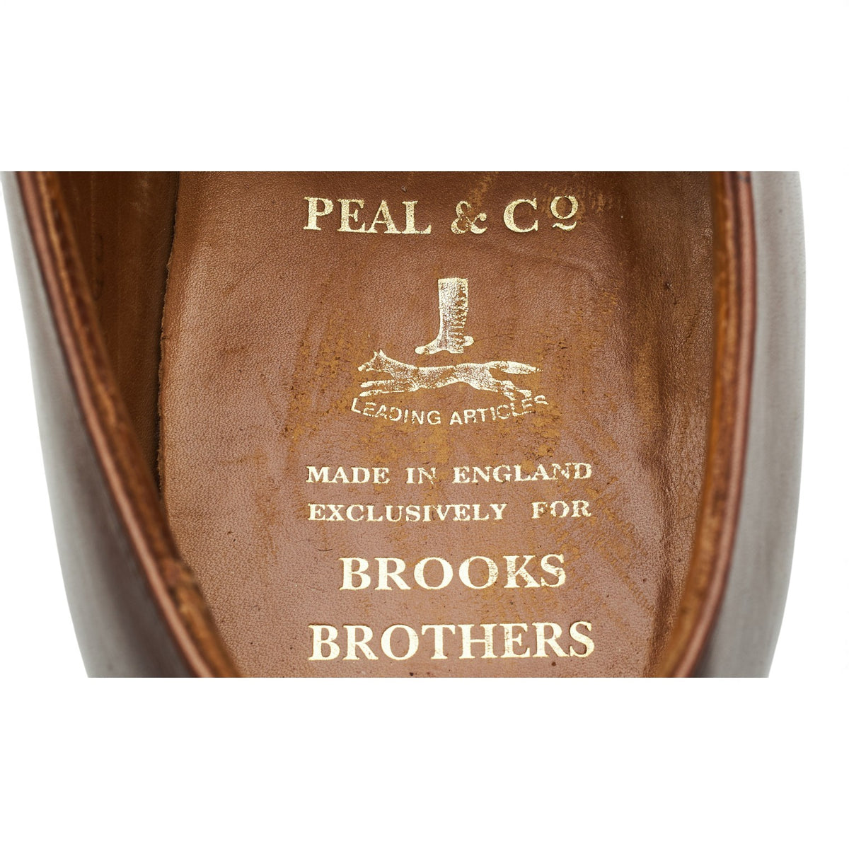 Peal & Co Brown Leather Oxford UK 7.5 US 8.5 D