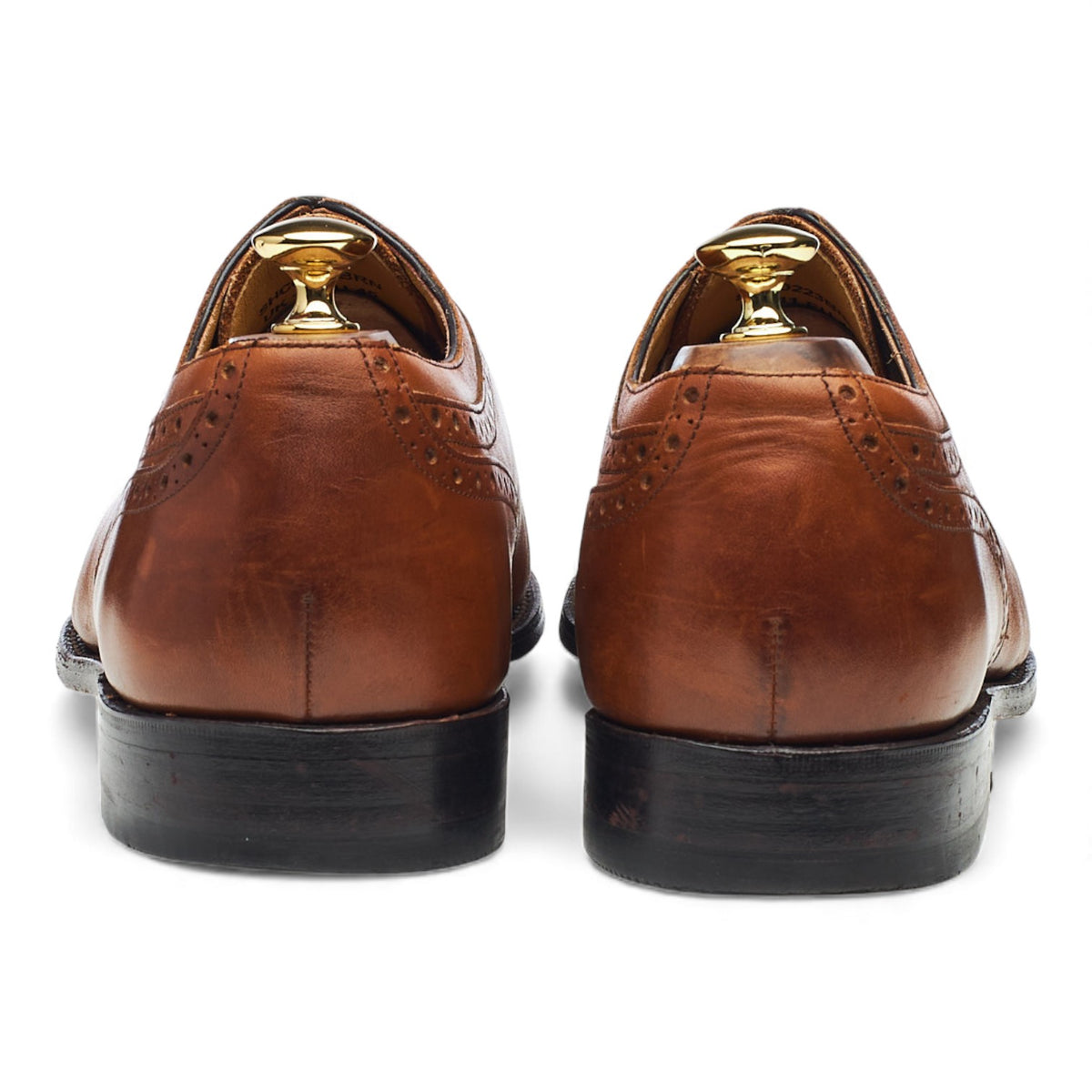 Tan Brown Leather Oxford Brogues UK 11 F