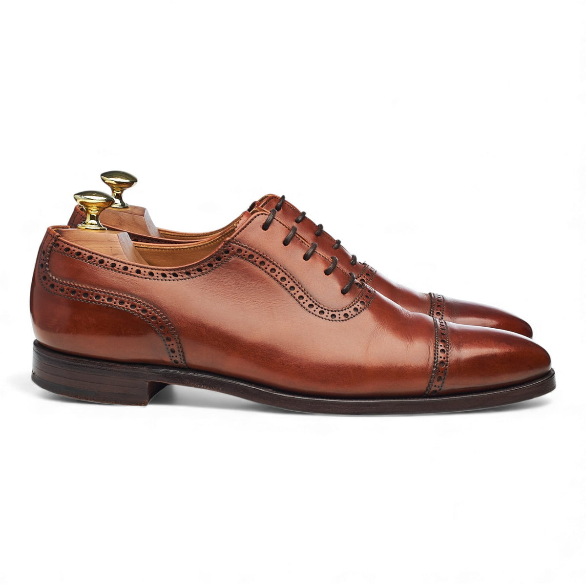 'Westbourne' Tan Brown Leather Oxford UK 7 E