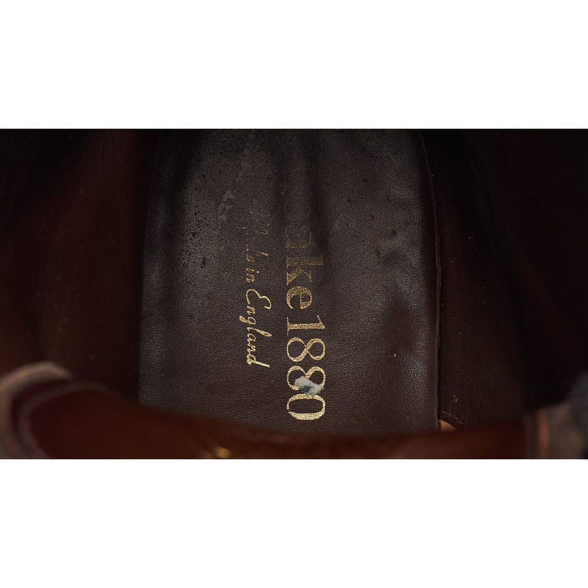 1880 'Bedale' Dark Brown Waxed Suede Brogue Boots UK 8 G