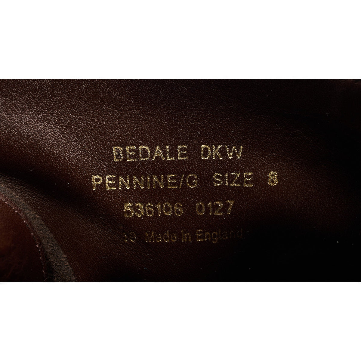 1880 'Bedale' Dark Brown Waxed Suede Brogue Boots UK 8 G