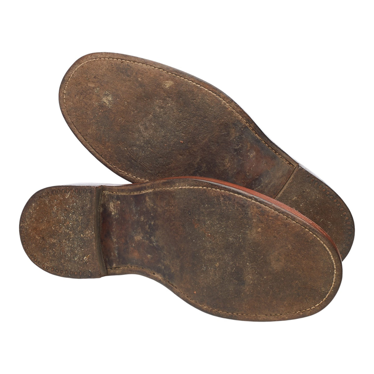 Vintage Tan Brown Leather Boots Brogues UK 11