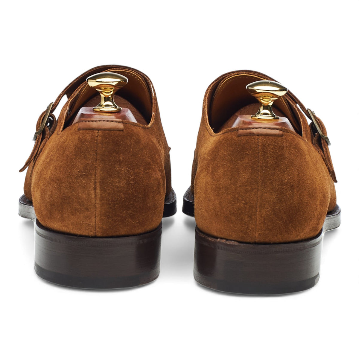 'Westminster' Snuff Brown Suede Double Monk Strap UK 10 D