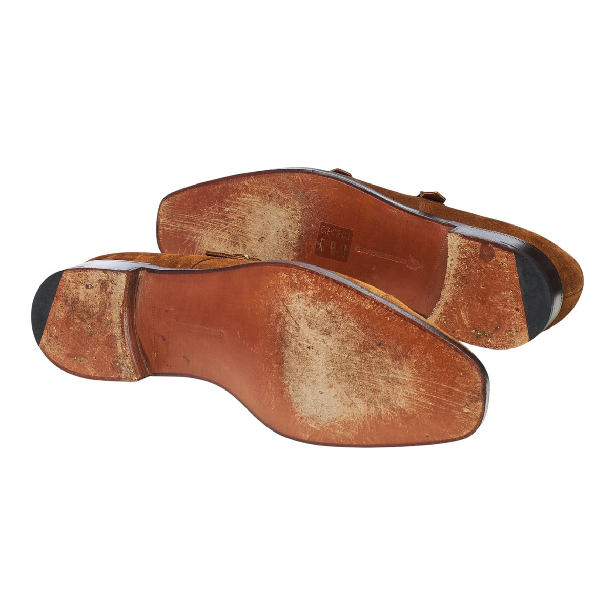 'Westminster' Snuff Brown Suede Double Monk Strap UK 10 D