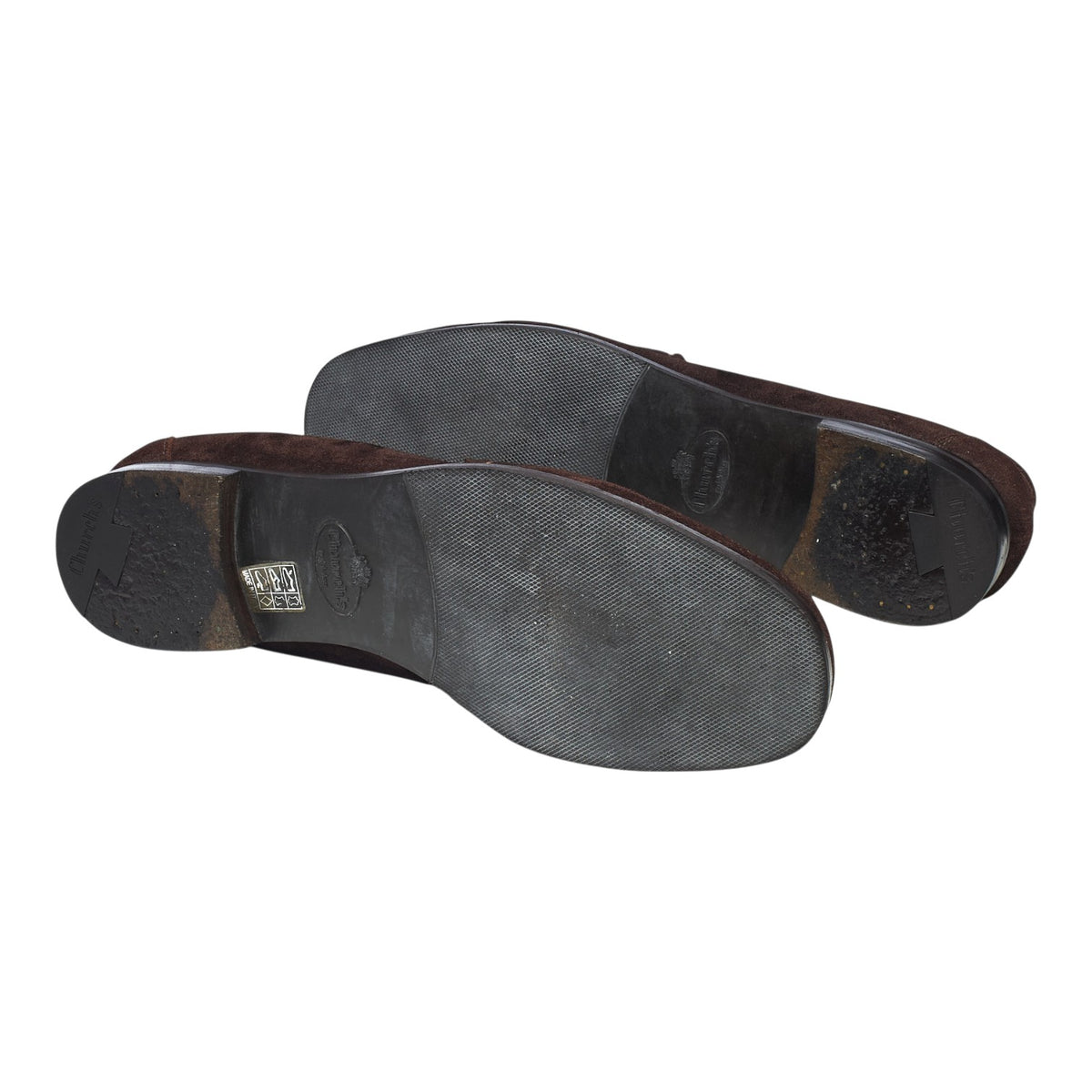 'Lemar' Dark Brown Suede Loafers UK 11 F