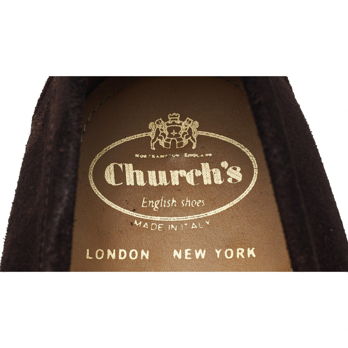 'Lemar' Dark Brown Suede Loafers UK 11 F