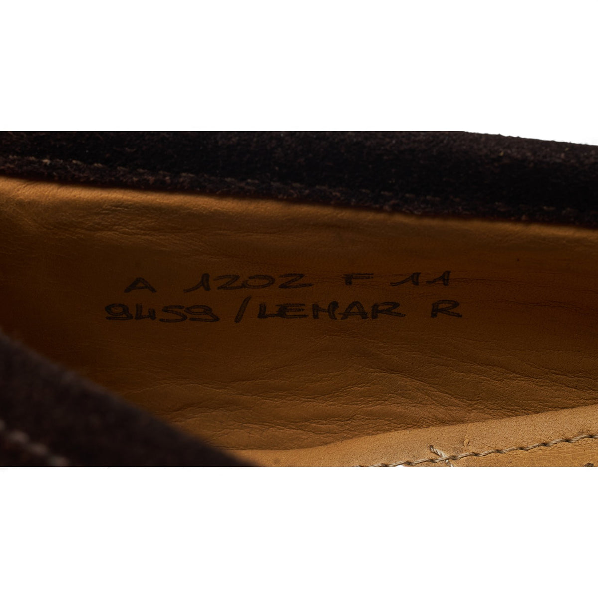 'Lemar' Dark Brown Suede Loafers UK 11 F