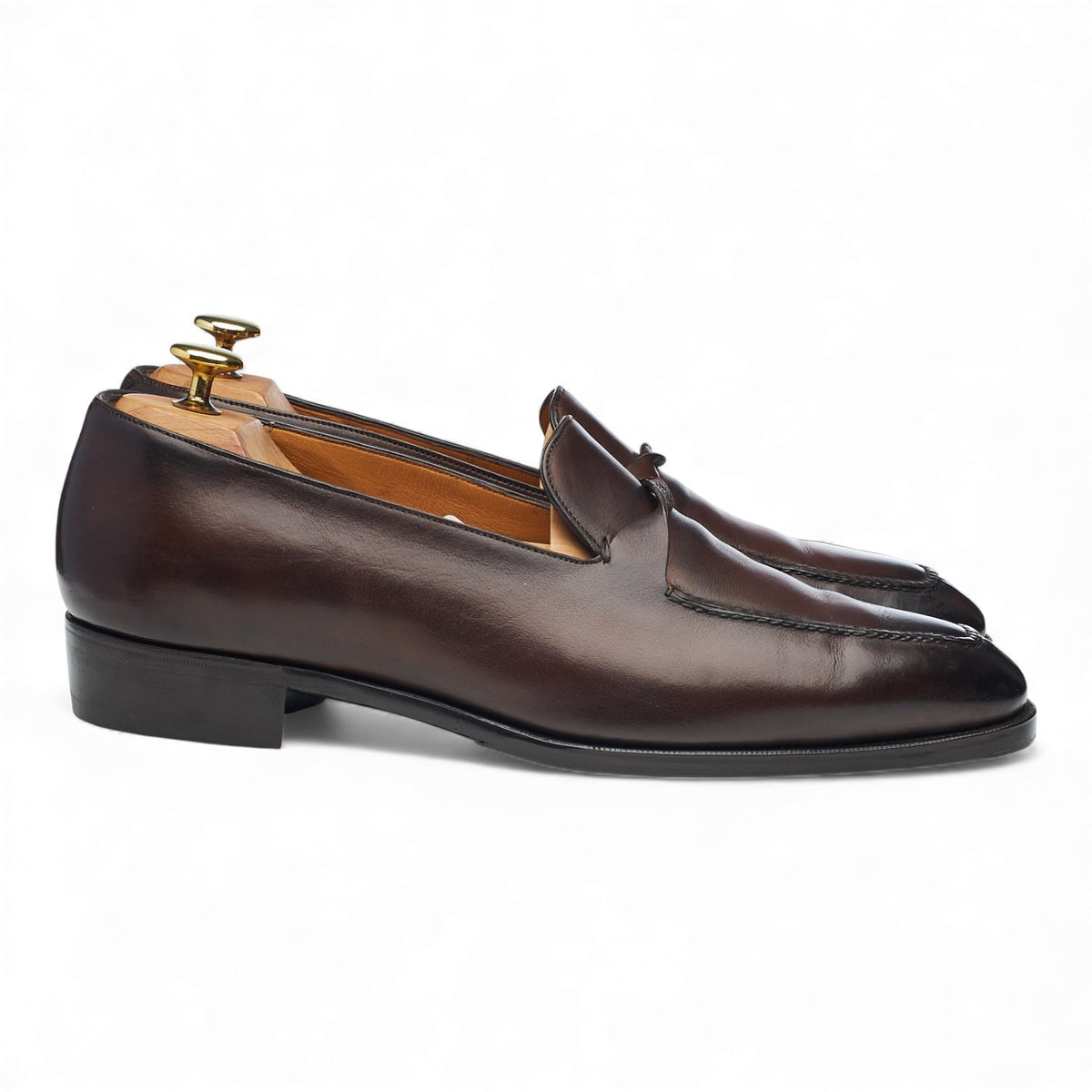 'Avignon' Dark Brown Leather Loafer UK 8 F