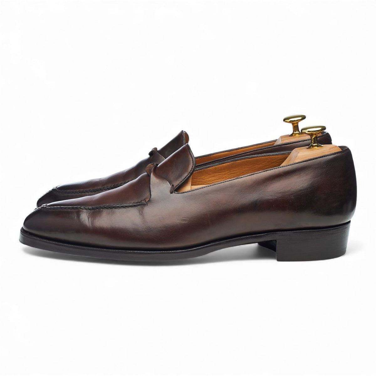'Avignon' Dark Brown Leather Loafer UK 8 F