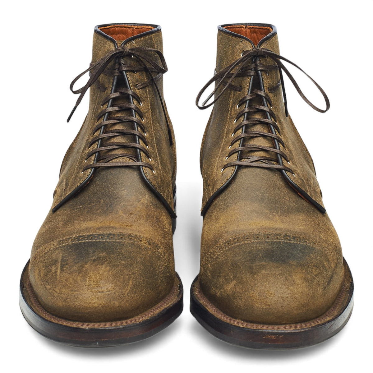 Mojave Brown Waxed Suede Service Boots UK 6.5 E