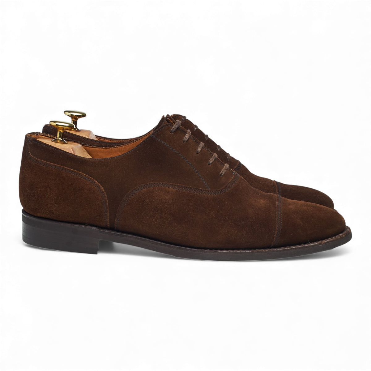 'Magnolia' Brown Suede Oxford UK 8 E