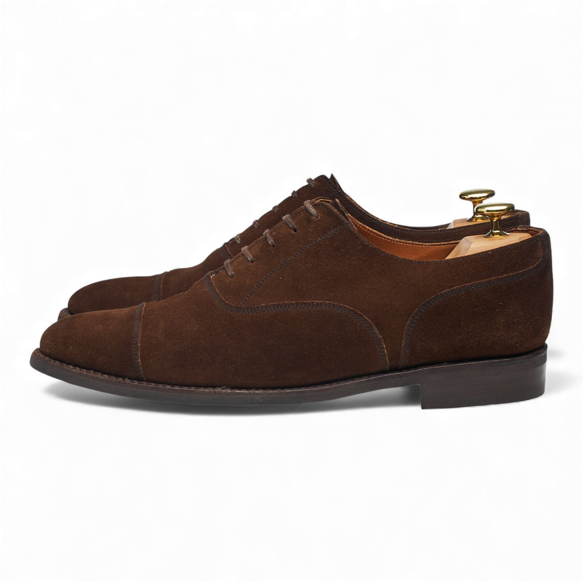 'Magnolia' Brown Suede Oxford UK 8 E