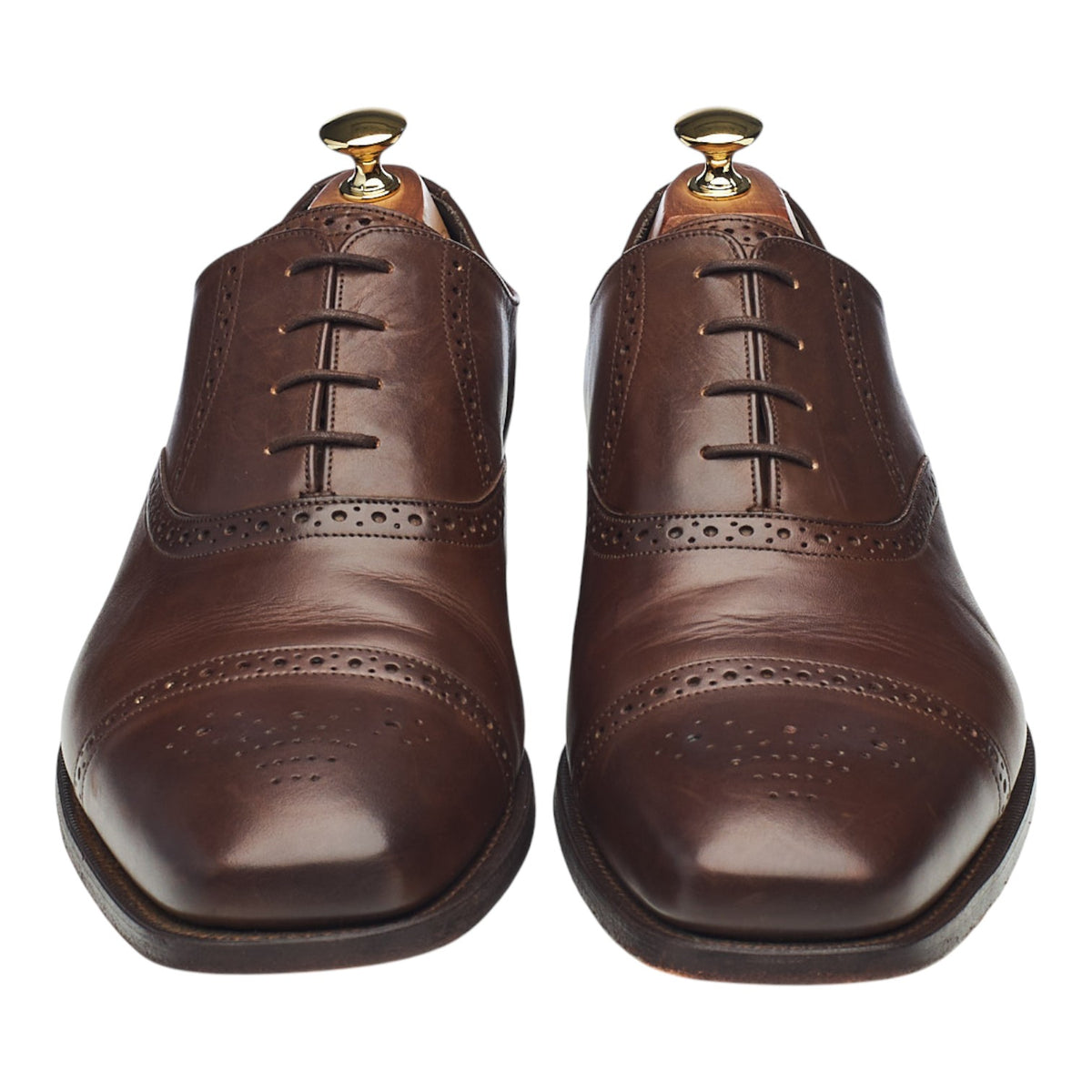 Dark Brown Leather Oxford Brogues UK 10 G