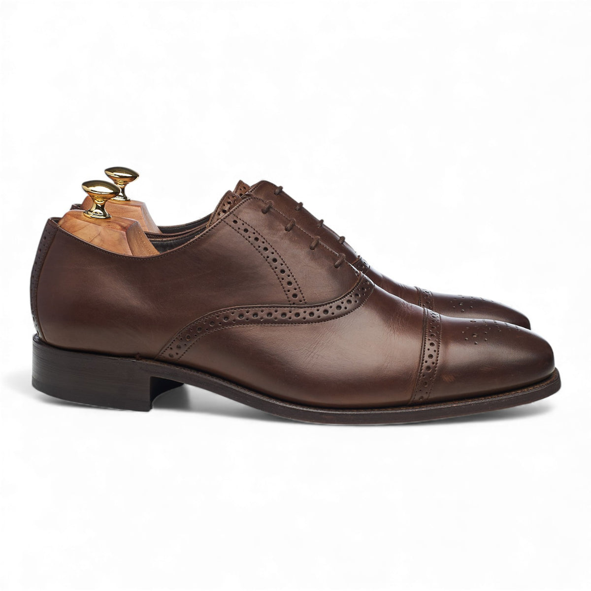 Dark Brown Leather Oxford Brogues UK 10 G