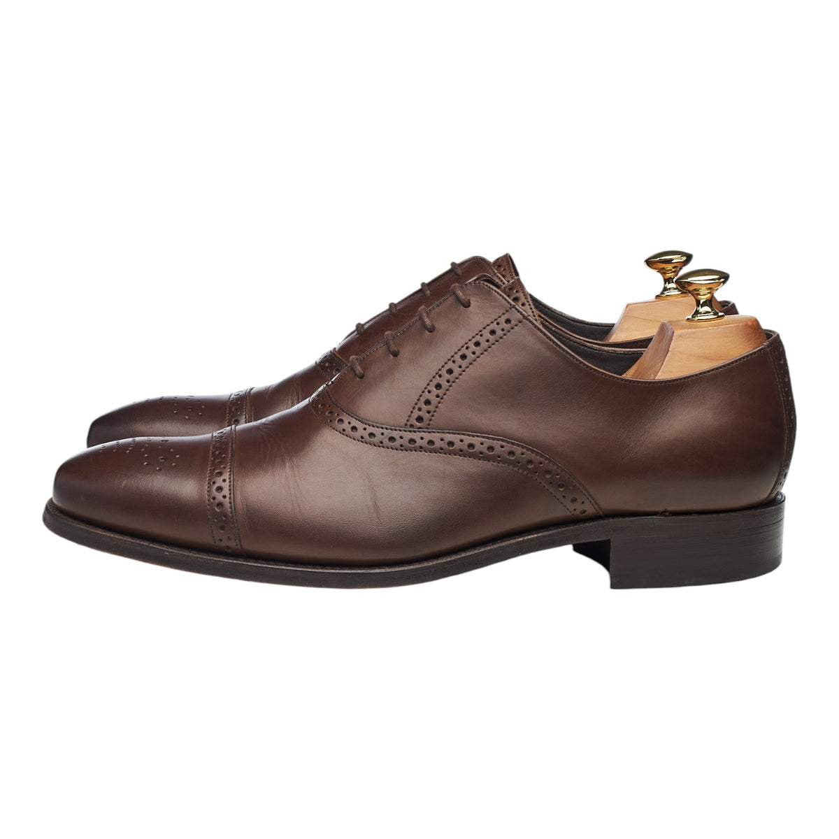 Dark Brown Leather Oxford Brogues UK 10 G
