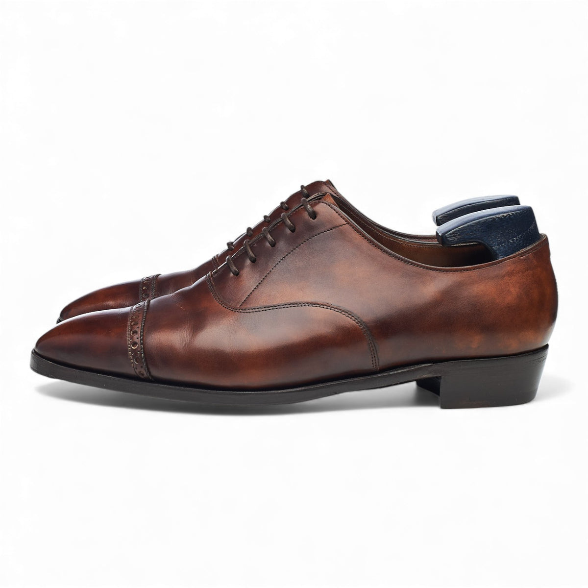 'Nakagawa' Bourbon Brown Museum Leather Oxford UK 7 E