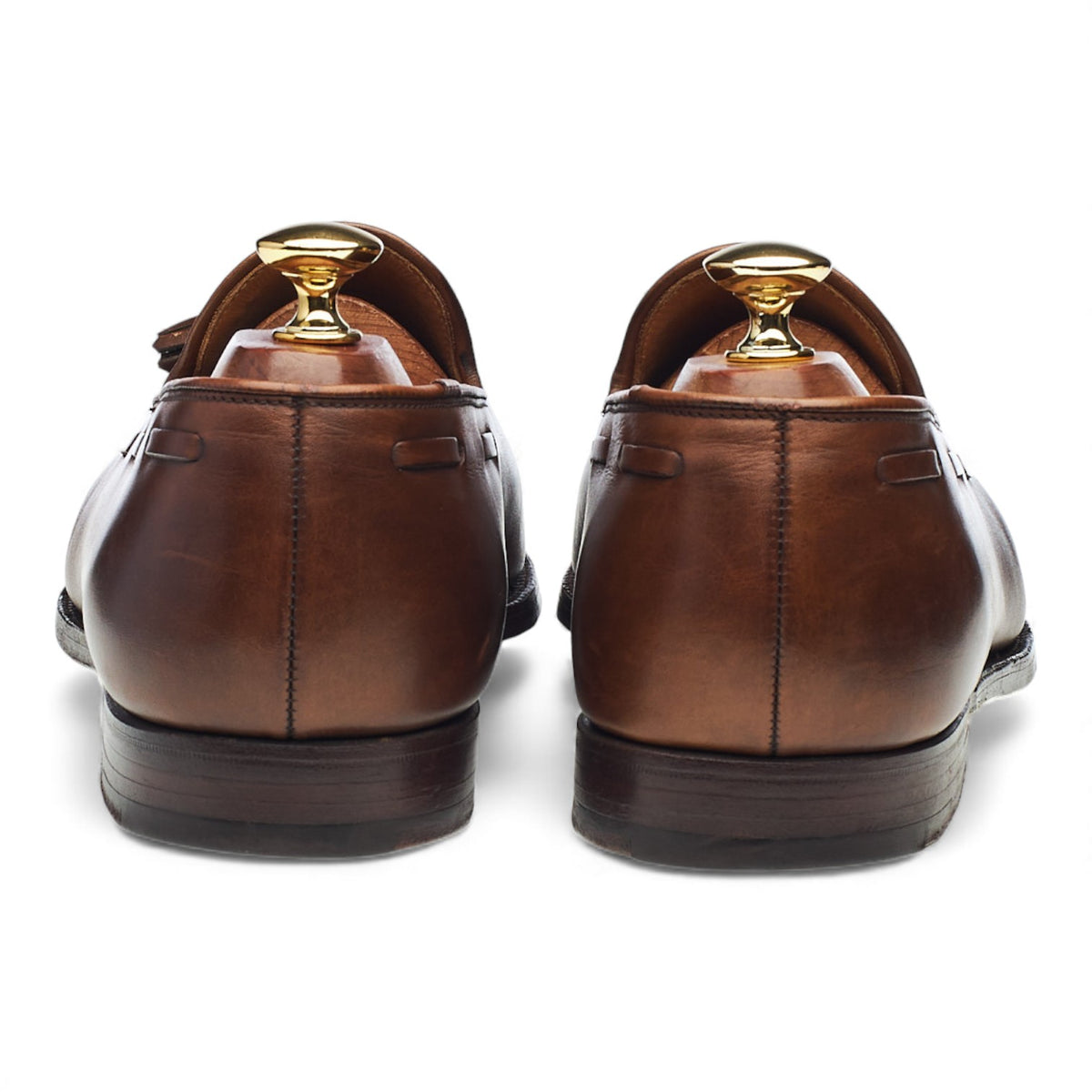 'Cavendish 2' Brown Leather Tassel Loafers UK 9.5 E