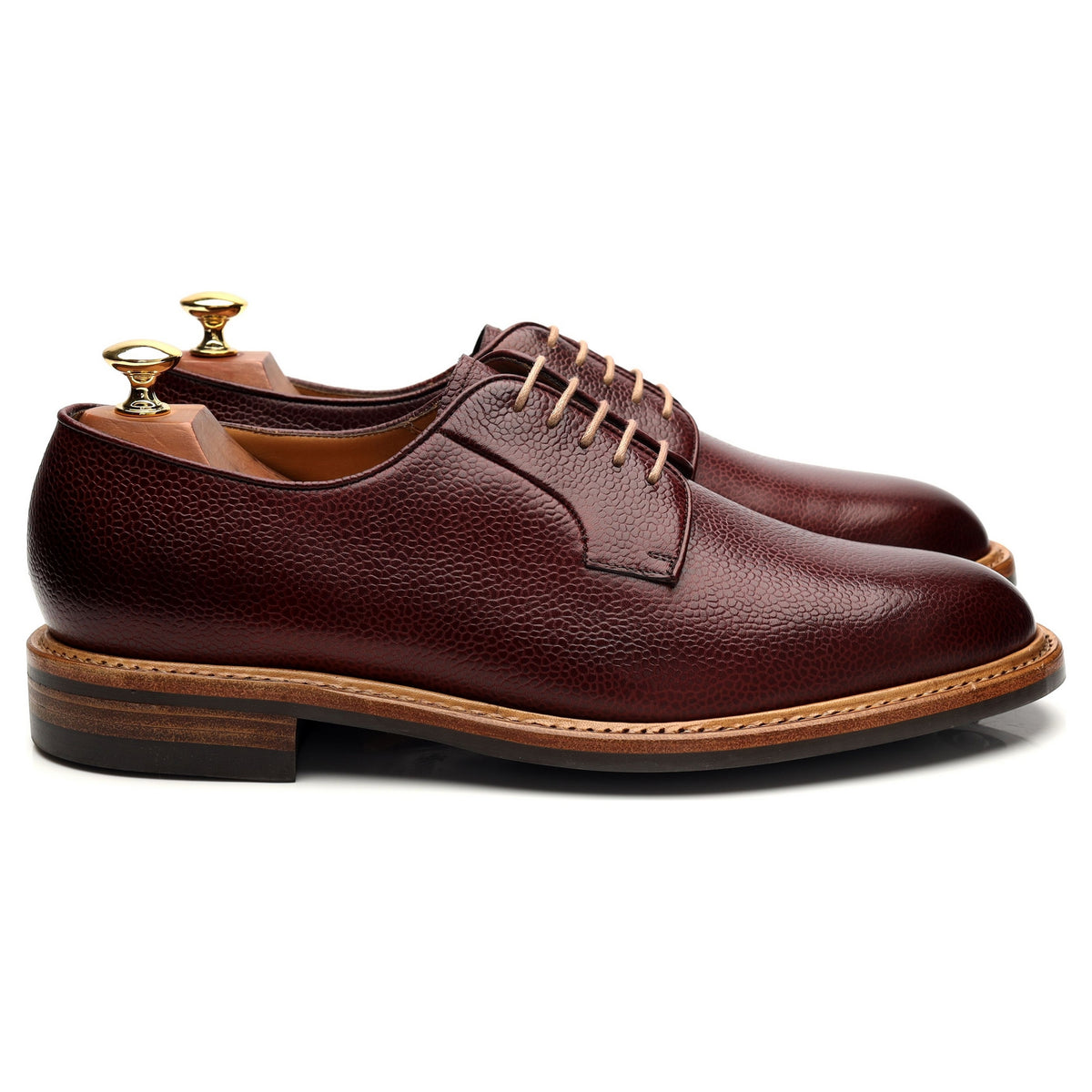 &#39;9846&#39; Burgundy Grain Leather Derby UK 9.5