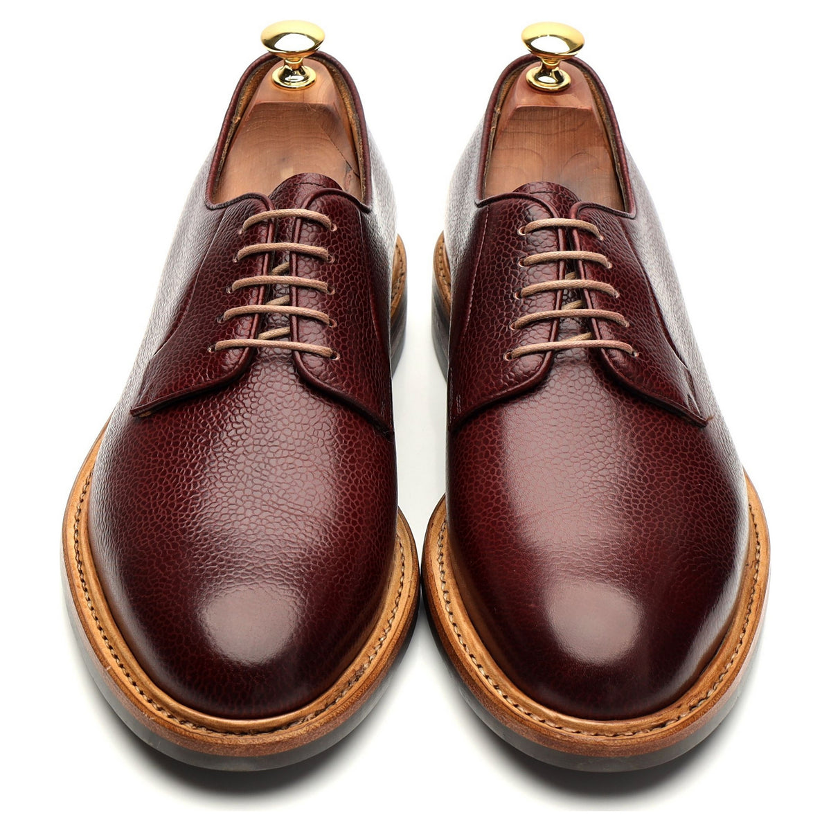 &#39;9846&#39; Burgundy Grain Leather Derby UK 9.5