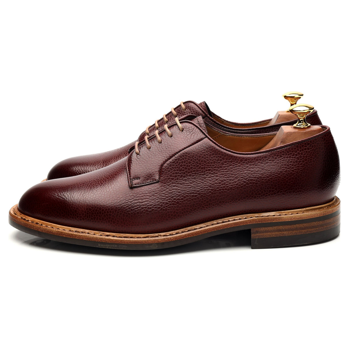 &#39;9846&#39; Burgundy Grain Leather Derby UK 9.5