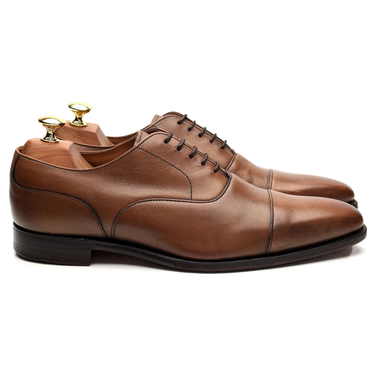 &#39;Warwick&#39; Brown Leather Oxford UK 8 F