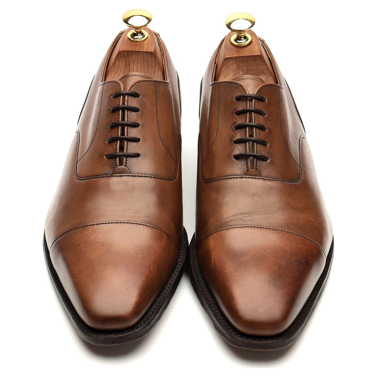 &#39;Warwick&#39; Brown Leather Oxford UK 8 F