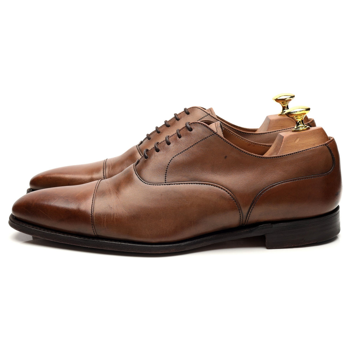 &#39;Warwick&#39; Brown Leather Oxford UK 8 F