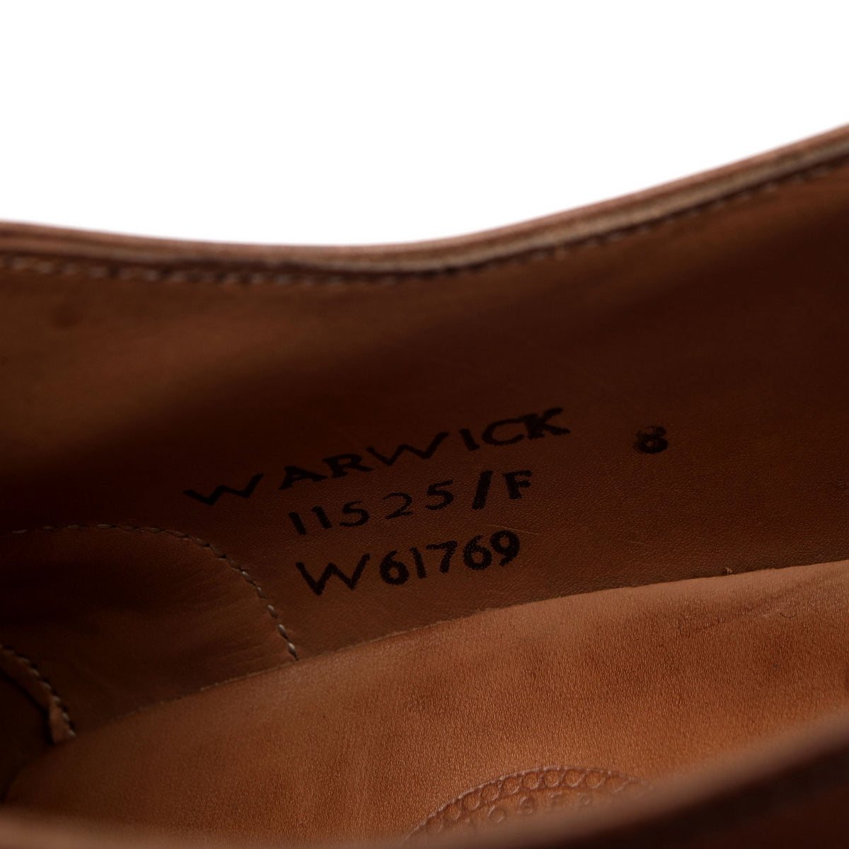 &#39;Warwick&#39; Brown Leather Oxford UK 8 F