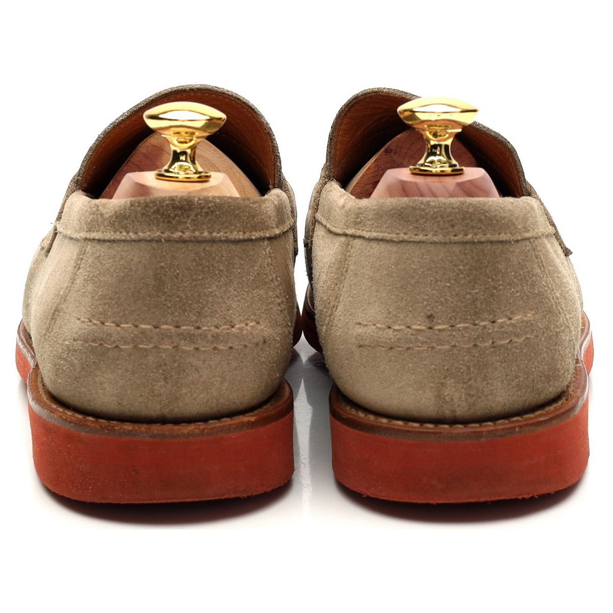 Beige Suede Loafers UK 8