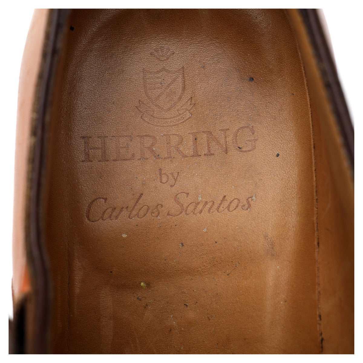 Herring &#39;8491&#39; Tan Brown Leather Double Monk Strap UK 8.5 E