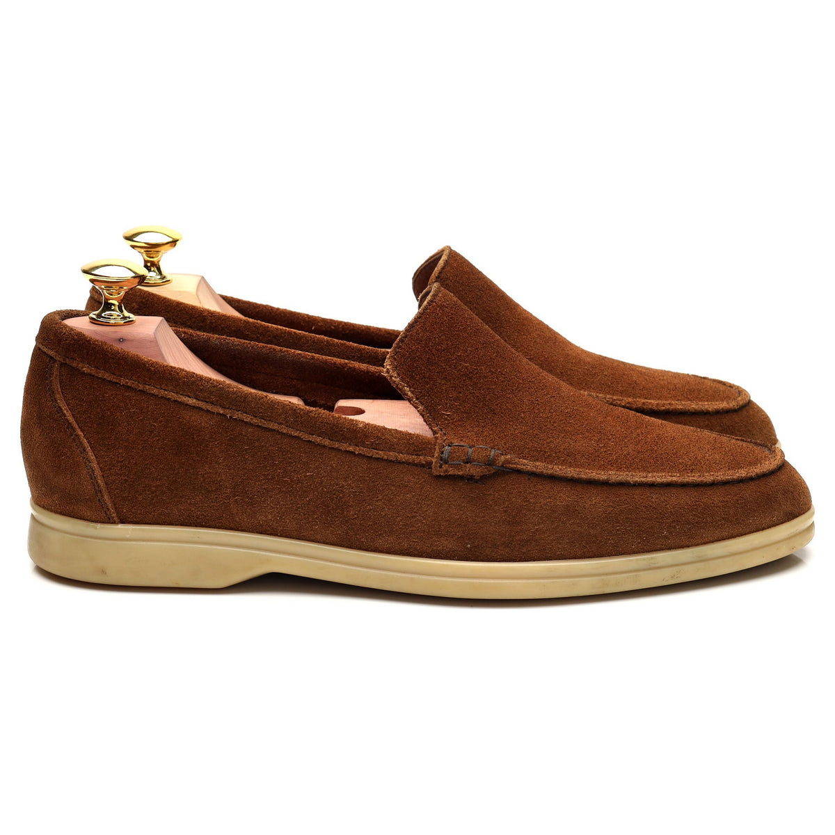 Snuff Brown Suede Slip On Loafers UK 6 EU 40