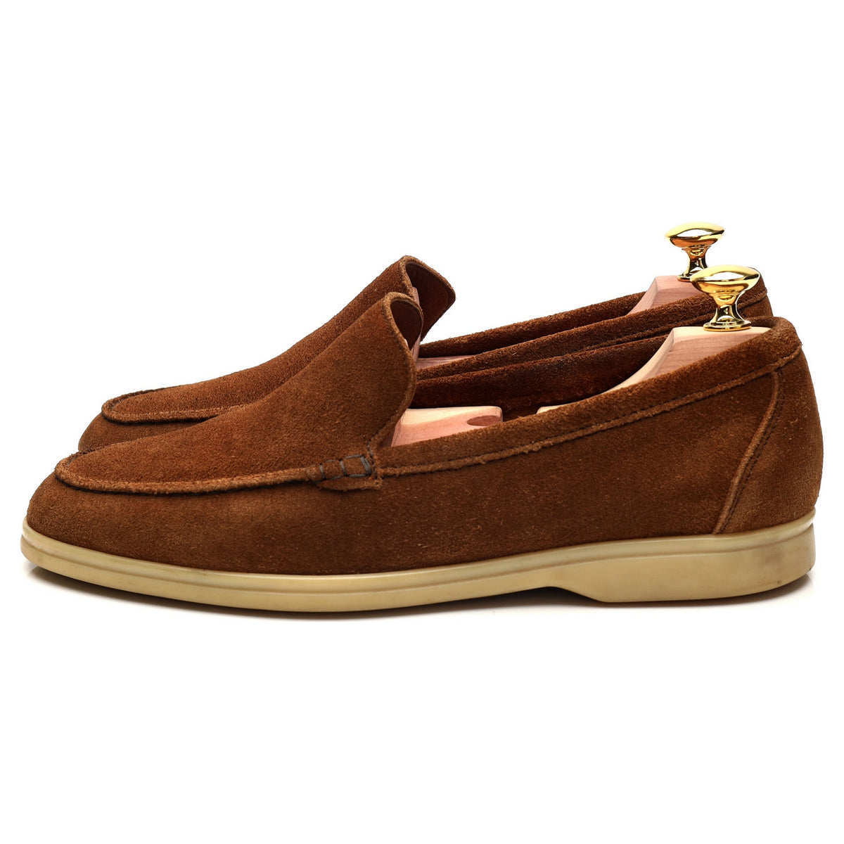 Snuff Brown Suede Slip On Loafers UK 6 EU 40