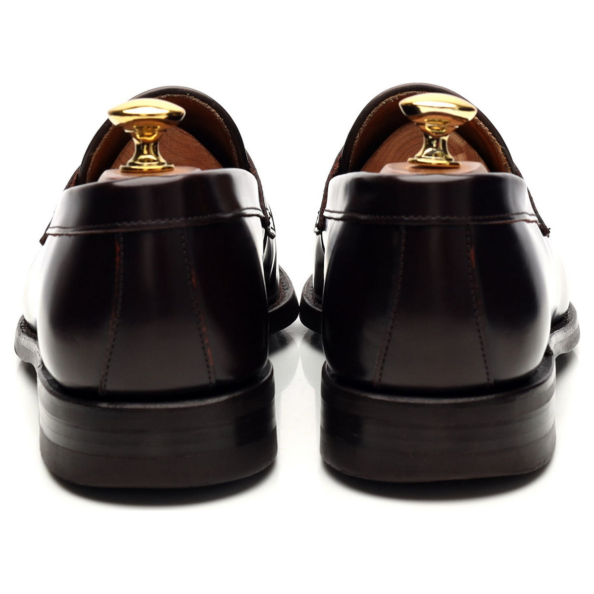 &#39;9628&#39; Burgundy Leather Loafer UK 6.5