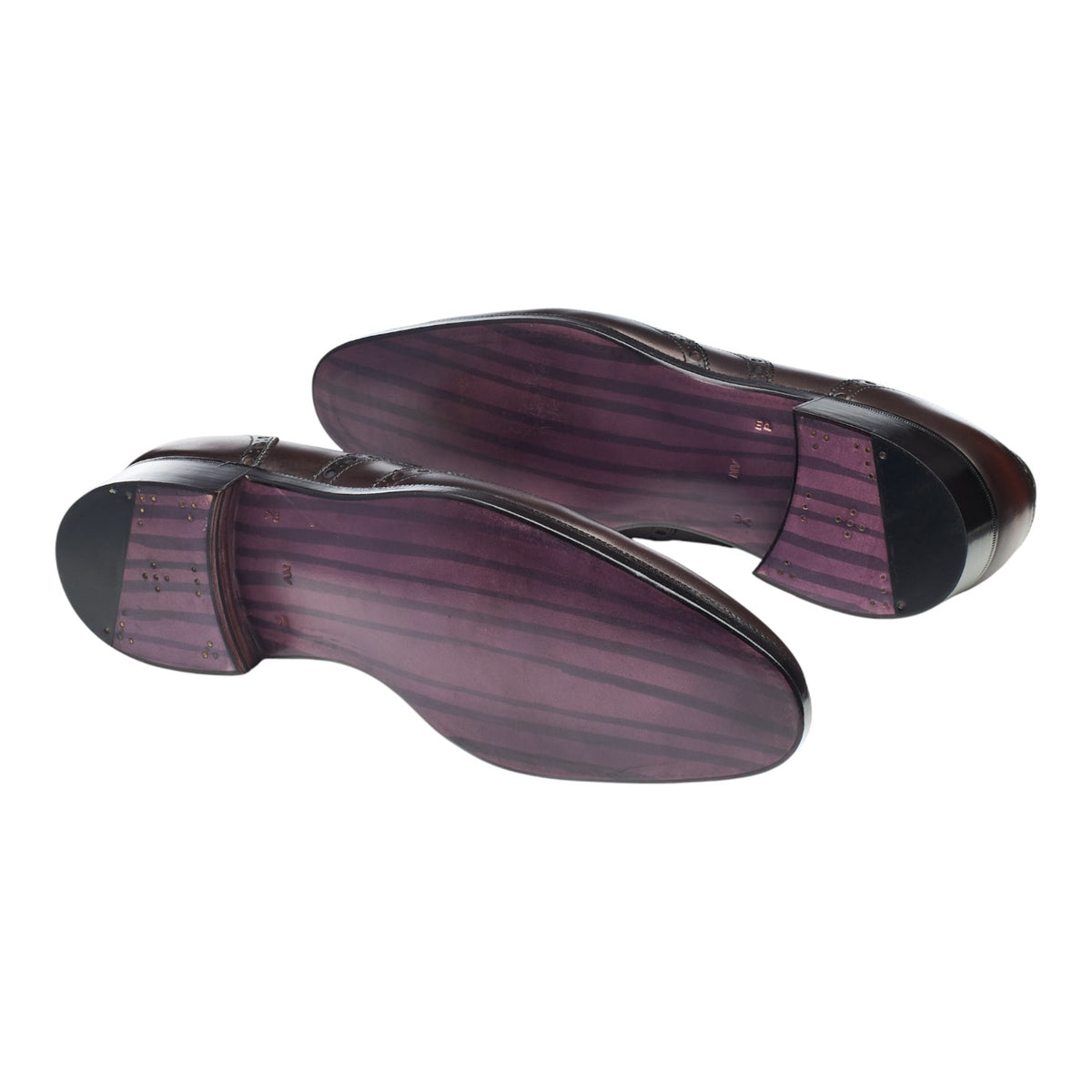 Dark Brown Patina Leather Oxford Brogues UK 9.5 E