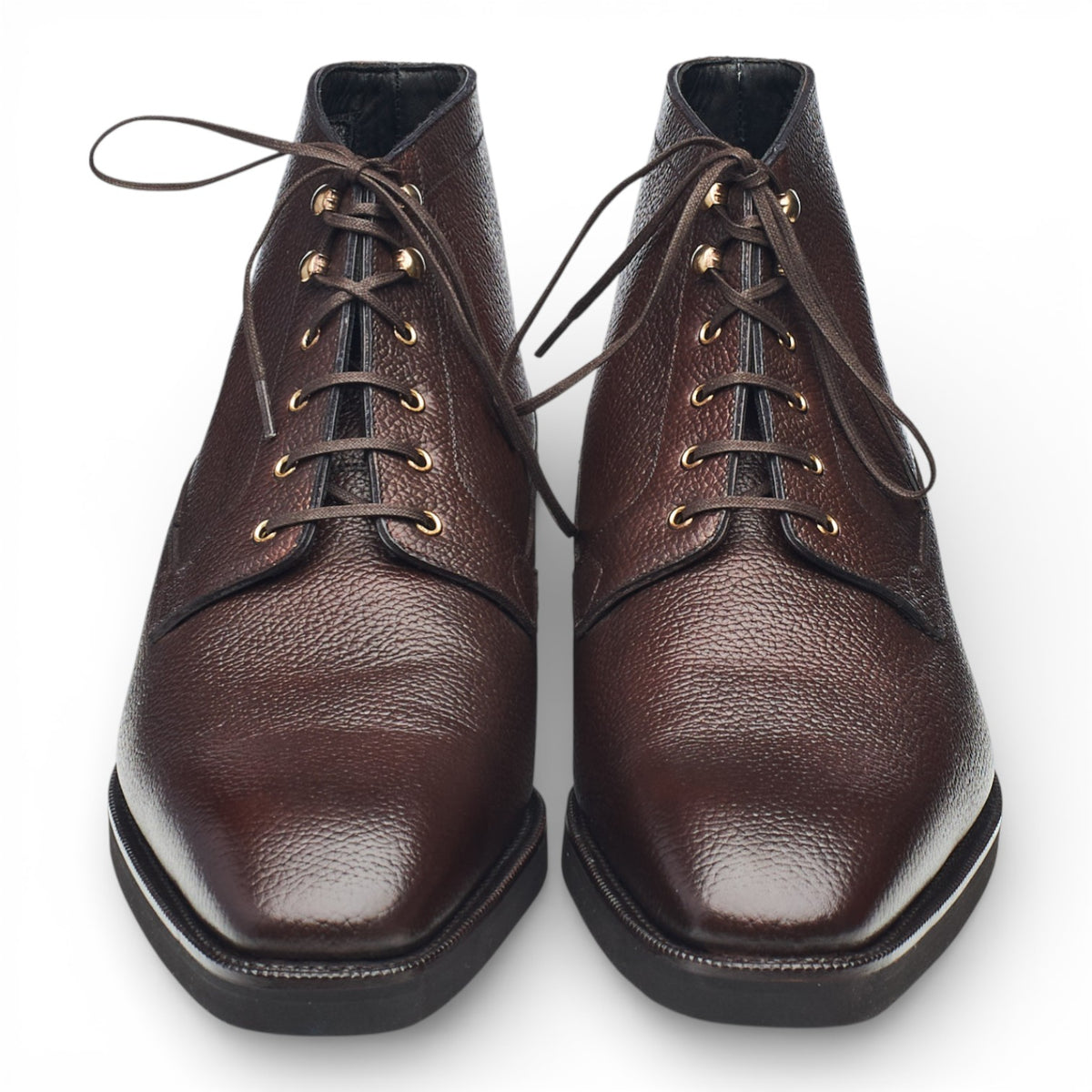 'Marsella' Dark Brown Leather Boots UK 10 E