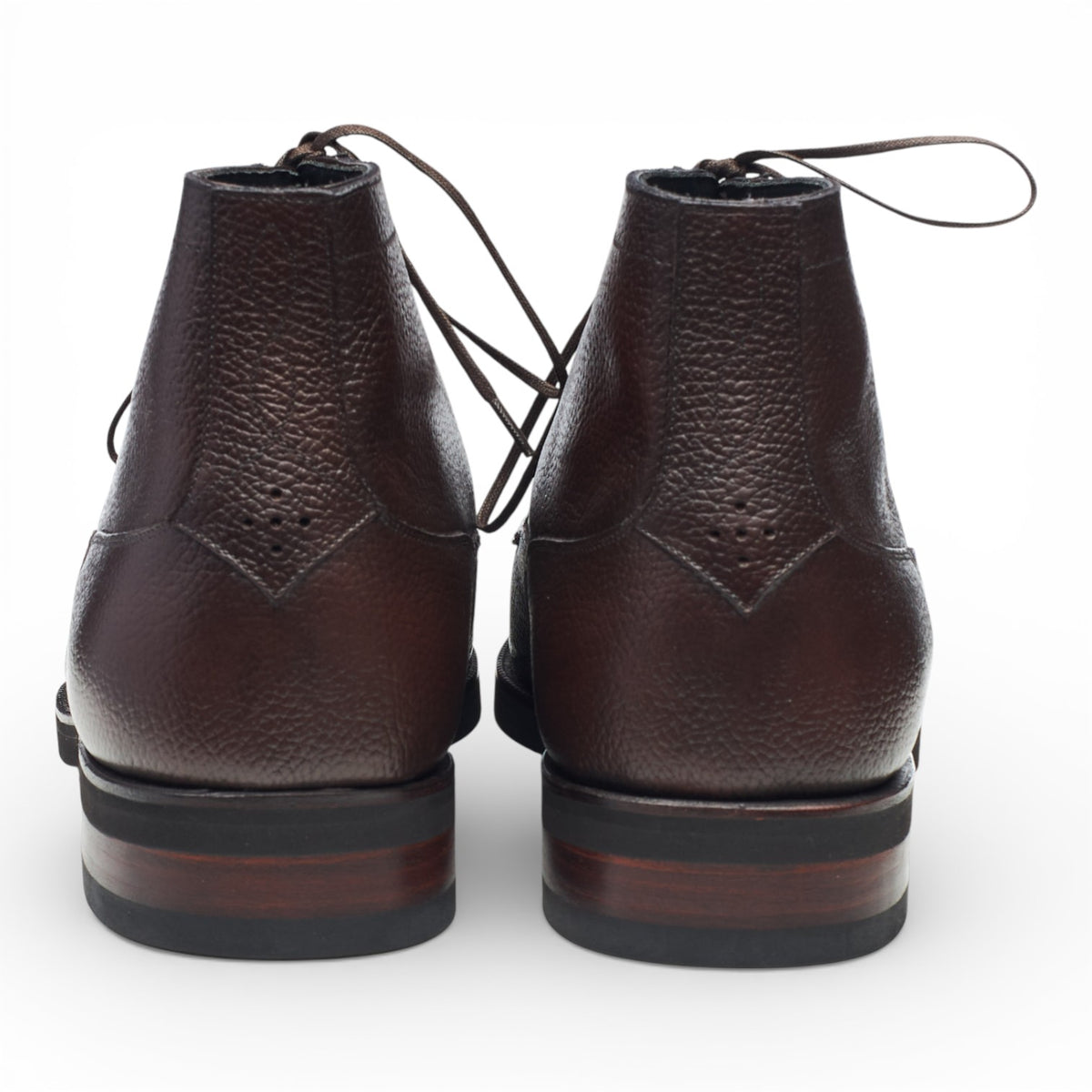 'Marsella' Dark Brown Leather Boots UK 10 E