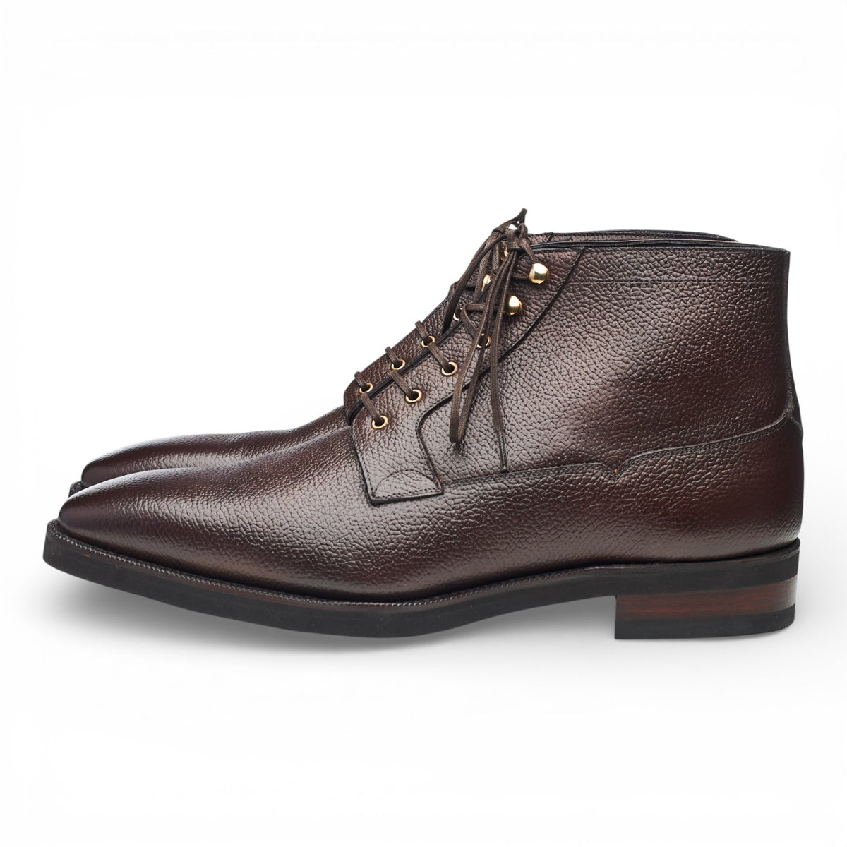 'Marsella' Dark Brown Leather Boots UK 10 E