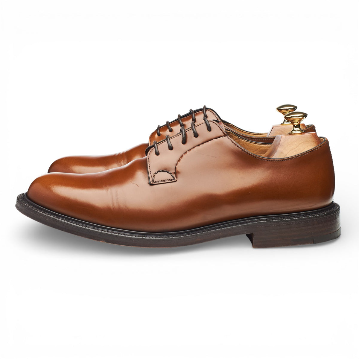 'Shannon' Tan Brown Leather Derby UK 9.5 G