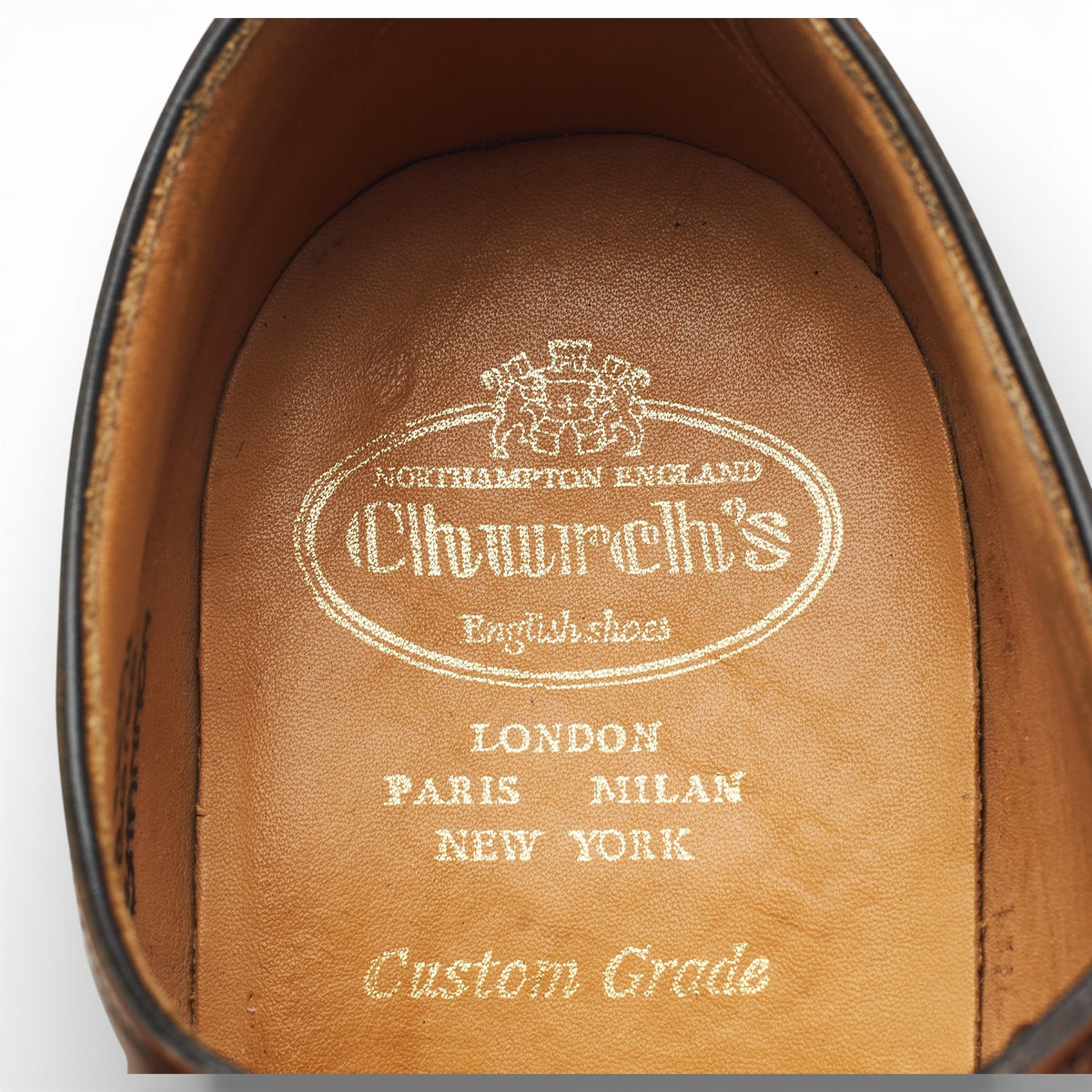 'Shannon' Tan Brown Leather Derby UK 9.5 G