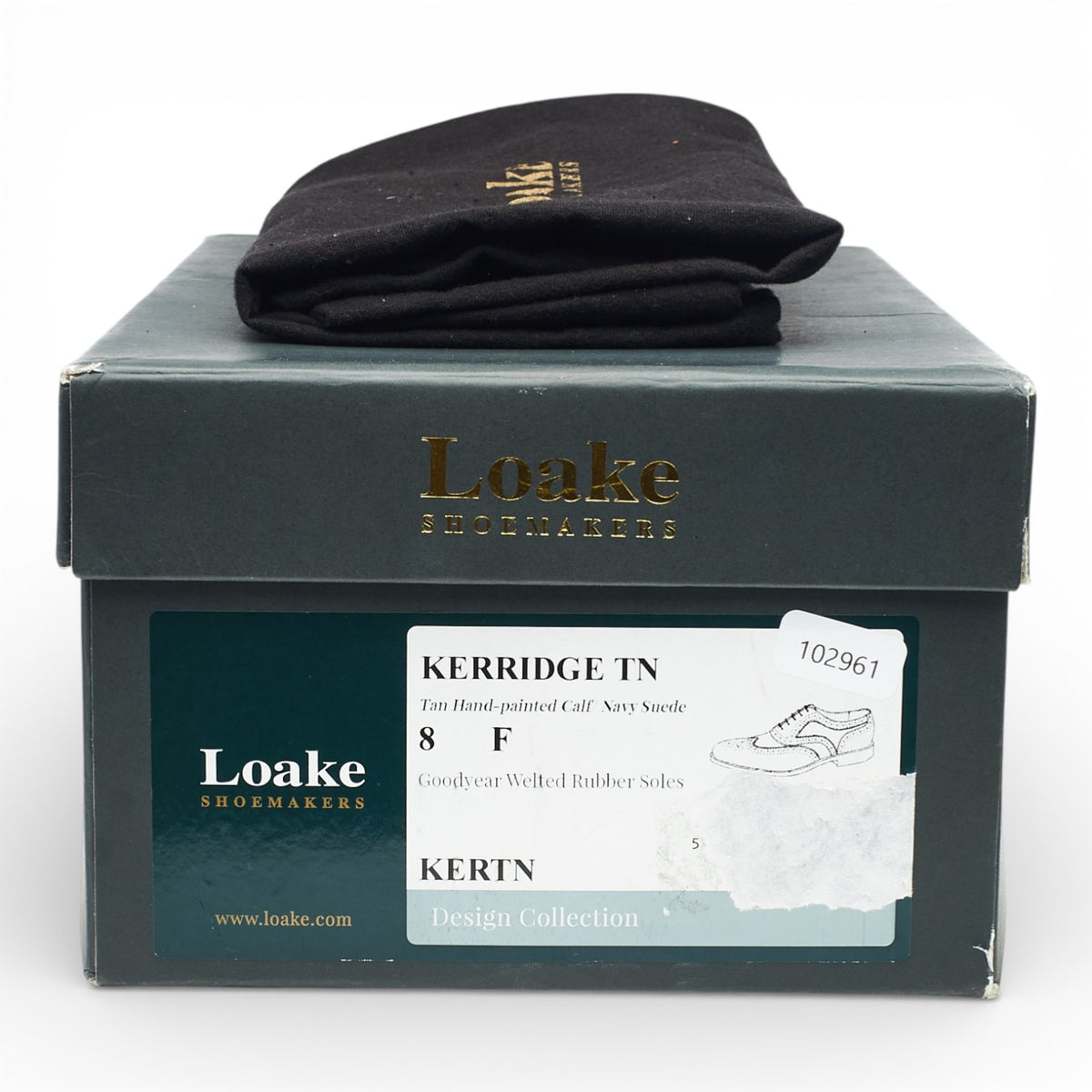 Design 'Kerridge' Tan Brown Leather Spectator Brogues UK 8 F