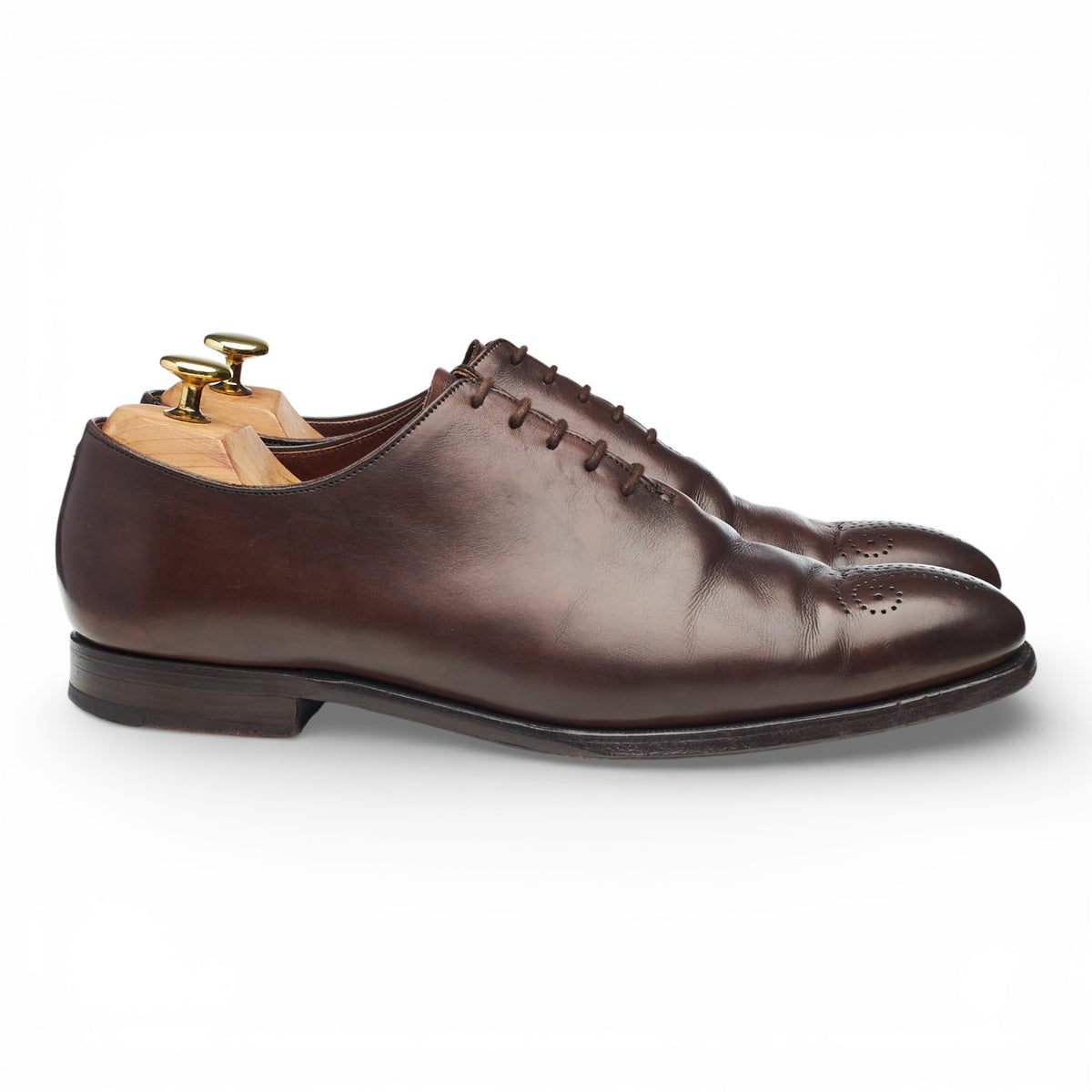 'Weymouth' Dark Brown Leather Wholecut Oxford UK 8.5 E