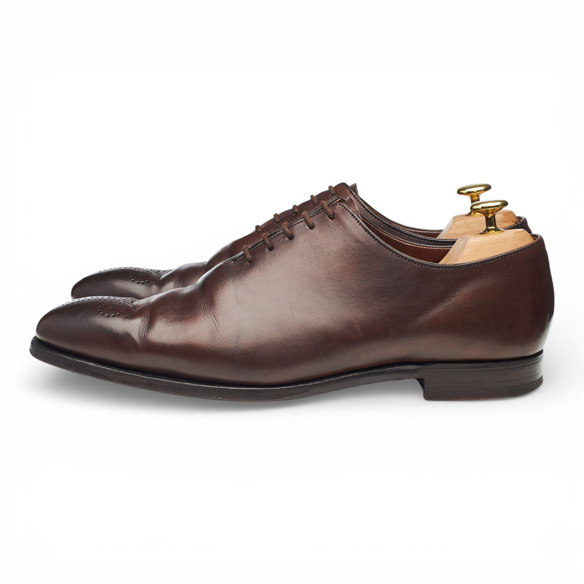 'Weymouth' Dark Brown Leather Wholecut Oxford UK 8.5 E