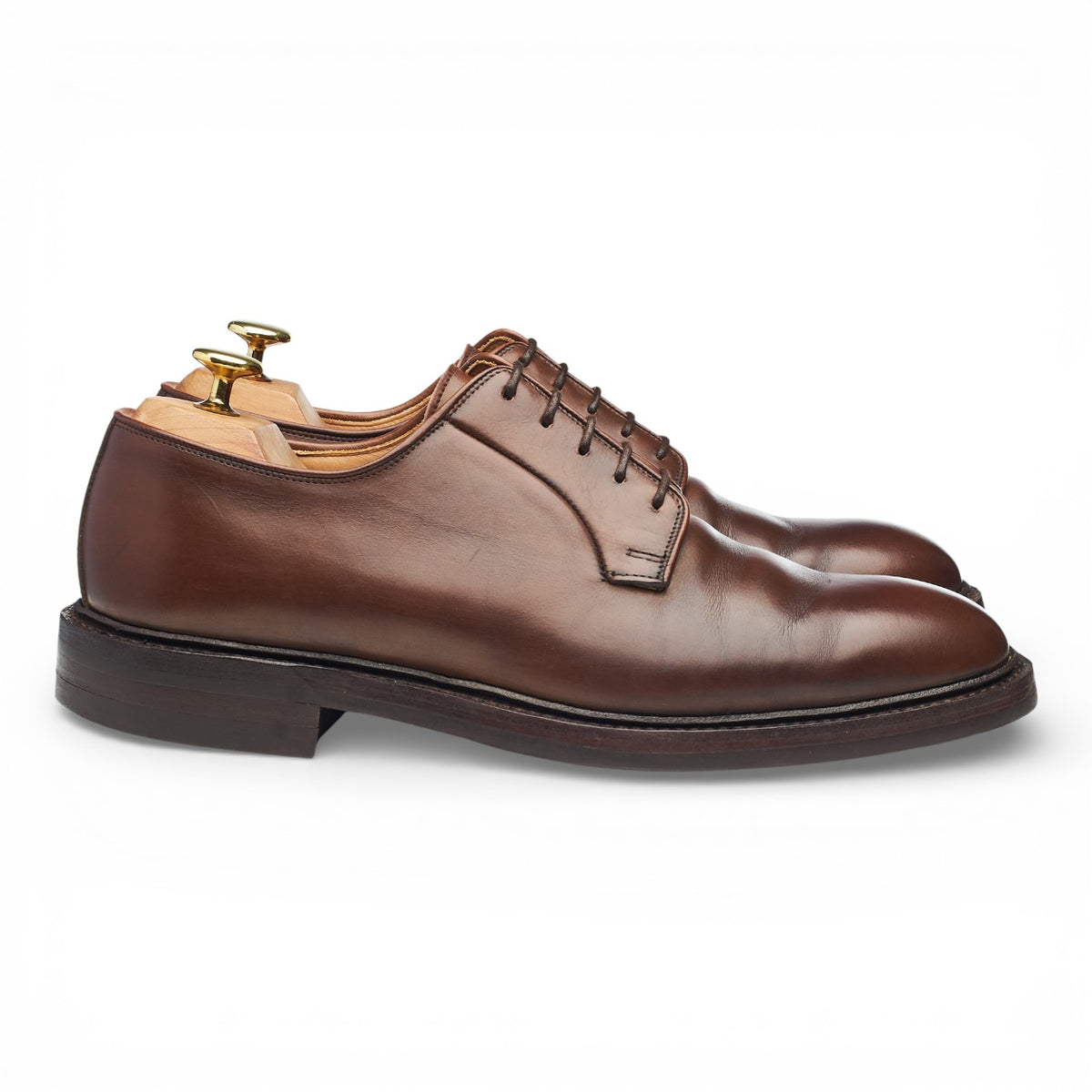 'Lanark 3' Dark Brown Leather Derby UK 8.5 E