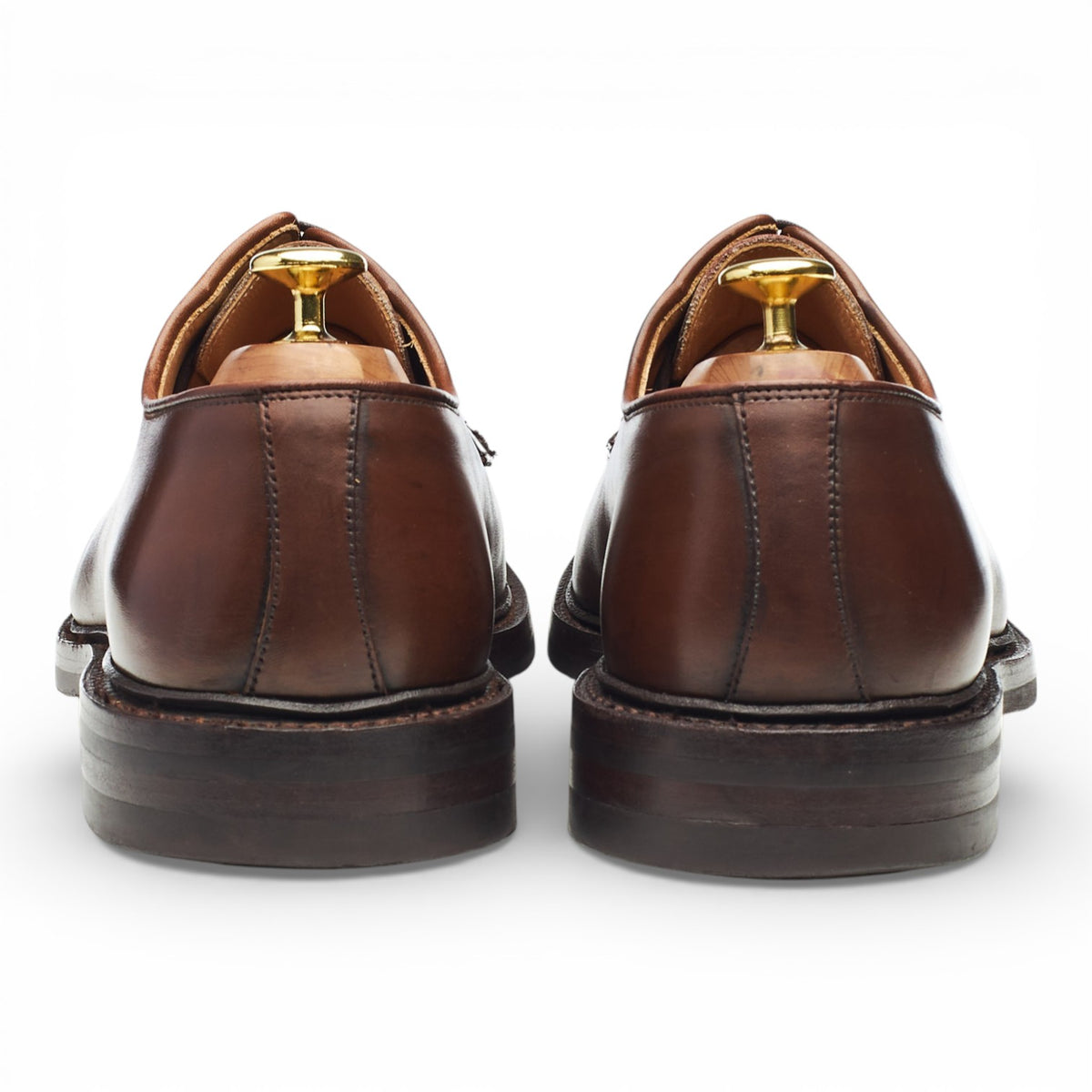 'Lanark 3' Dark Brown Leather Derby UK 8.5 E