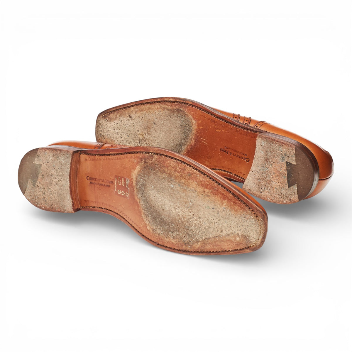 'Drummond' Tan Brown Leather Oxford Brogues UK 6 E
