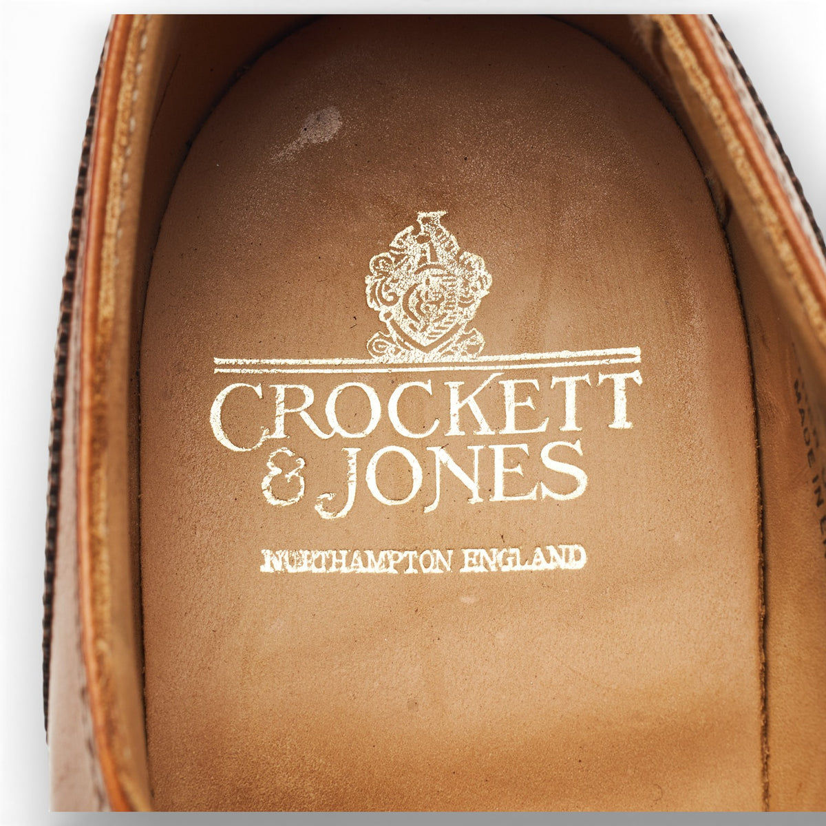 'Drummond' Tan Brown Leather Oxford Brogues UK 6 E