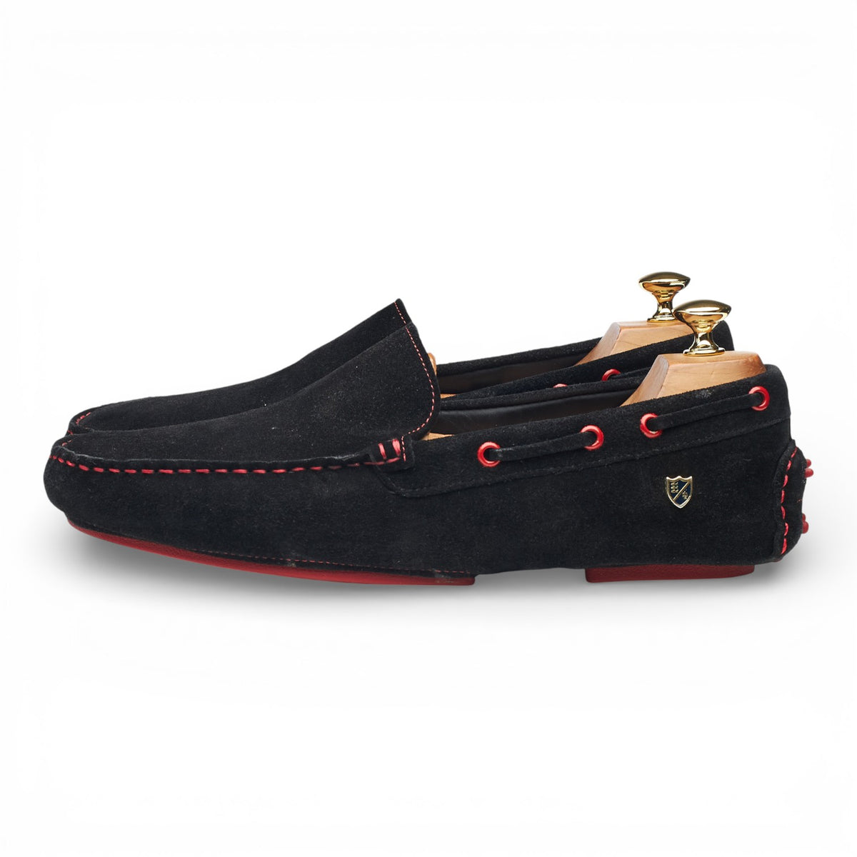 'Maranello II' Black Suede Driving Loafers UK 10 EU 44