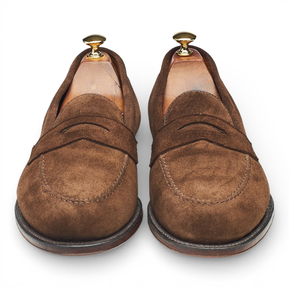 '9697F' Dark Brown Suede Loafers UK 9.5 US 10.5 E