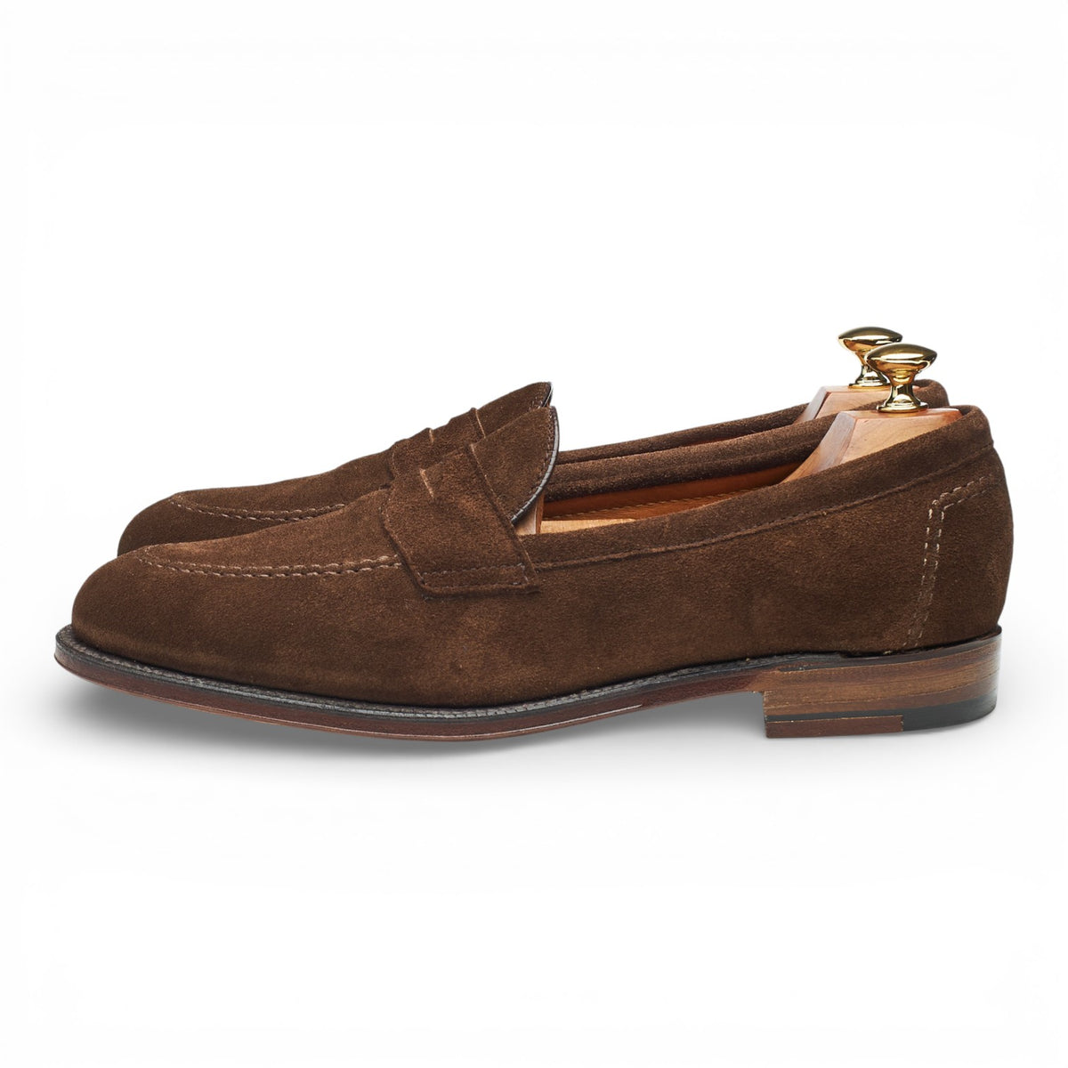 '9697F' Dark Brown Suede Loafers UK 9.5 US 10.5 E