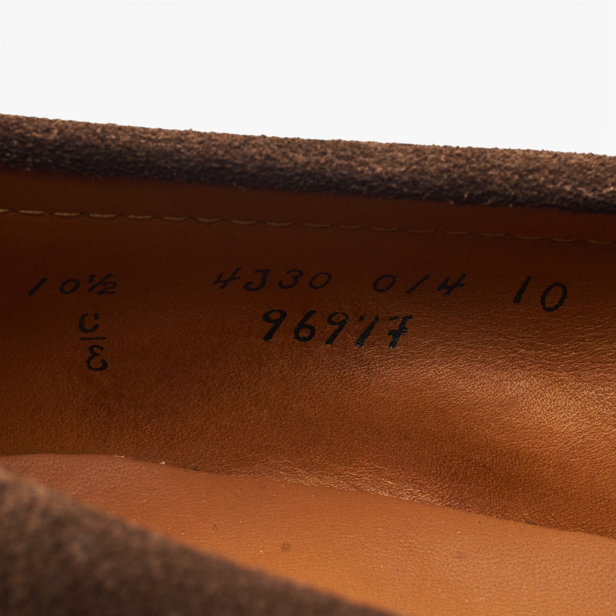 '9697F' Dark Brown Suede Loafers UK 9.5 US 10.5 E